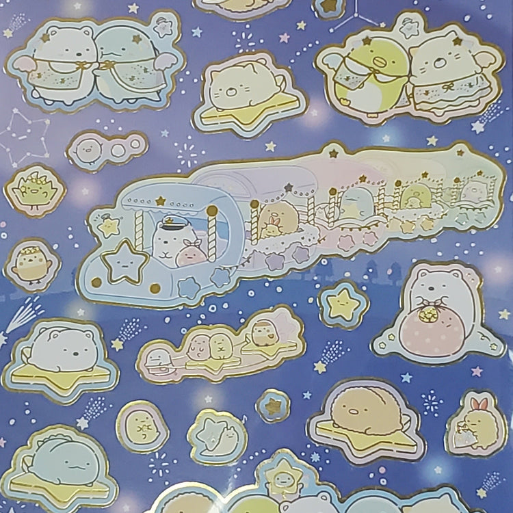 San-x Starry Sky Walk Sumikko Gurashi Sticker Sheet stickers Japan 2021 A