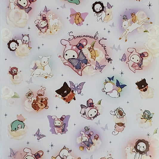 San-x Sentimental Circus Fawn Fairy Kawaii Stickers Sticker Sheet Gifts