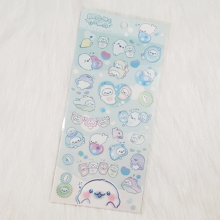 San-x Mamegoma Kawaii Sticker Sheet Sea Snails Moss Collectible Gifts Japan 2023