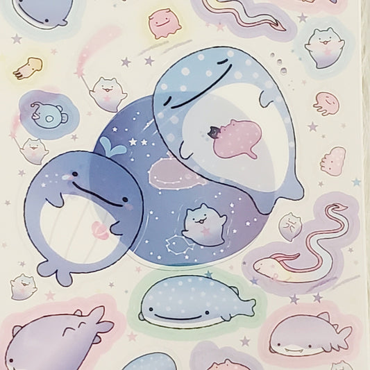 San-x Jinbesan Umiusagi Constellation Ocean Kawaii Sticker Sheet stickers Japan 2023 B