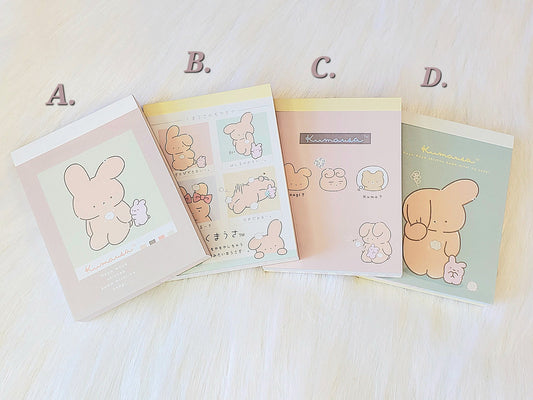 San-x Kumausa Mini Memo Pad PICK ONE Your Choice Japan Paper Stationery Collectible Gifts Cute