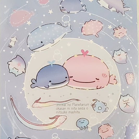 San-x Jinbesan Umiusagi Constellation Ocean Kawaii Sticker Sheet stickers Japan 2023 A