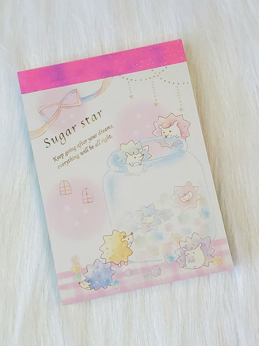 Crux Sugar Star Mini Memo Pad Red Stationery Hard to Find Kawaii Collectible Gifts
