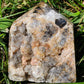 Dark Druzy Agate Tower BONUS Info Card Crystals Minerals Stones Natural Metaphysical Nature Reiki Collectible