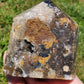 Dark Druzy Agate Tower BONUS Info Card Crystals Minerals Stones Natural Metaphysical Nature Reiki Collectible