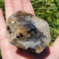 Dark Druzy Agate Tower BONUS Info Card Crystals Minerals Stones Natural Metaphysical Nature Reiki Collectible