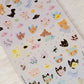 San-x Rilakkuma Dinosaur Stickers Sticker Sheet Kawaii Japan 2020