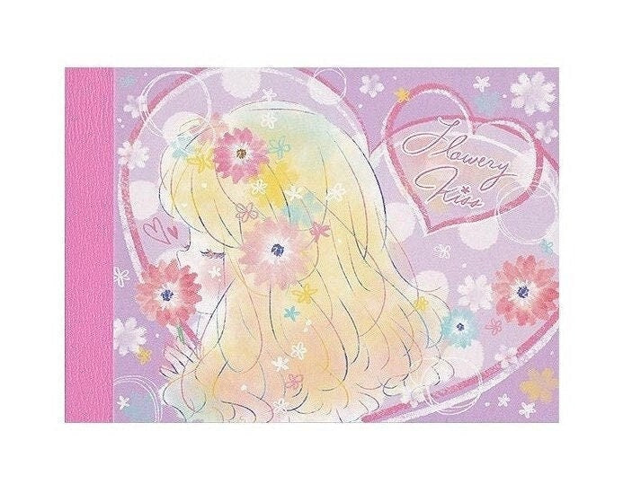 Flowery Kiss Mini Memo Pad Kawaii Kamio Japan Stationery Sweet