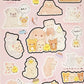 San-x Always With Rilakkuma Stickers Sticker Sheet Japan Kawaii Stationery A