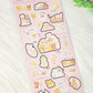 San-x Always With Rilakkuma Stickers Sticker Sheet Japan Kawaii Stationery A