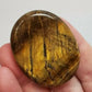 Tiger Eye Worry Stone Crystals Mineral Stones Natural BONUS Information Card Metaphysical Gifts TE1