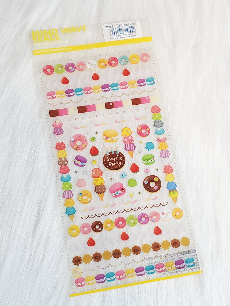 Mind Wave Sweets Party Stickers Sticker Sheet Japan Kawaii Cute Collectible Gifts Stationery